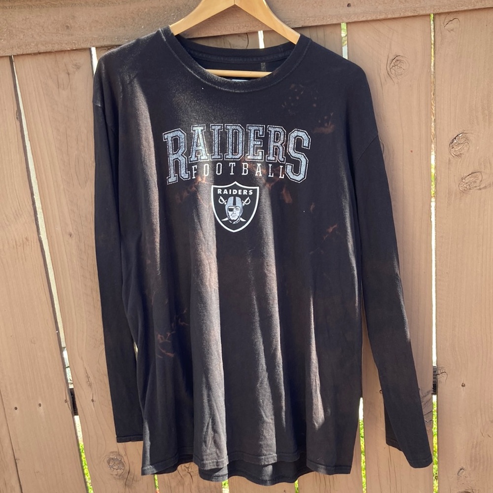 NFL Raiders Football Bleached Longsleeve